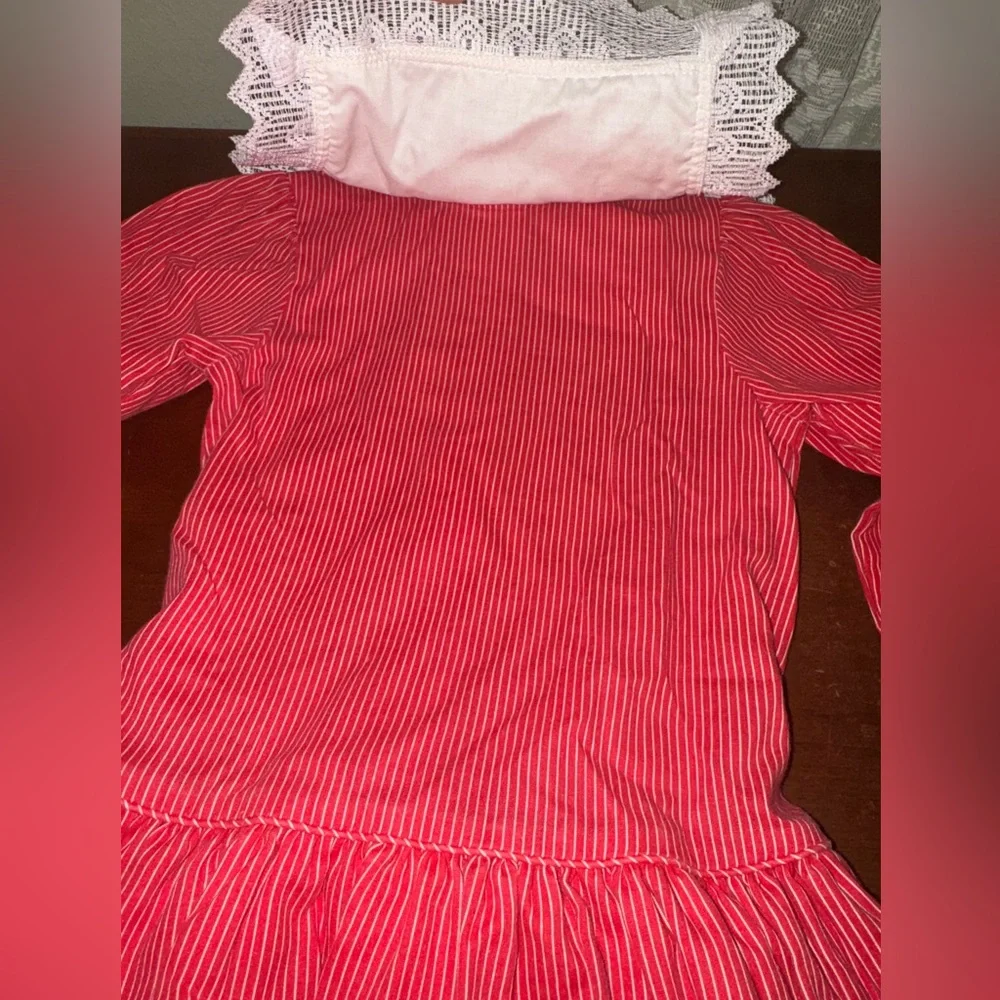 Vintage Bryan Girls Ling Sleeve Bib Dress EUC Sz 5